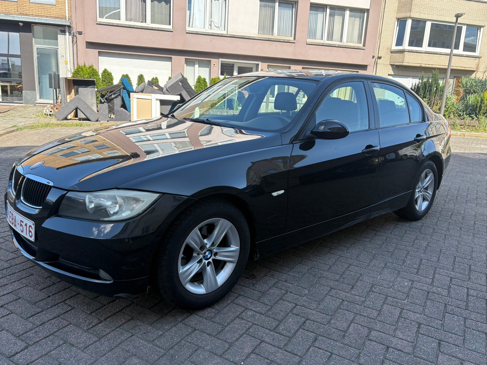 Bmw 318 i Benzine. 153.000 km. Airco, Auto's, BMW, 4 deurs, Zwart, 4 cilinders, Zwart