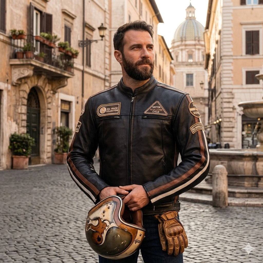 Veste de Moto en Cuir Protections détachables approuvé CE, Motos, Vêtements | Vêtements de moto, Manteau | cuir, Femmes, Hommes