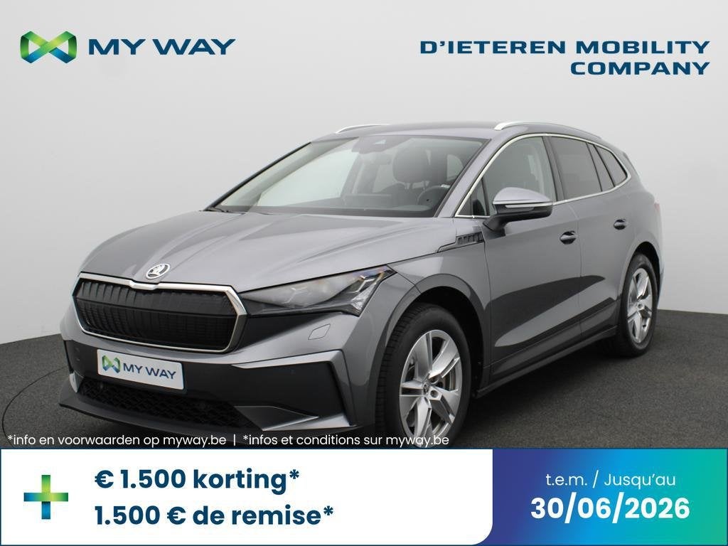 Skoda Enyaq Enyaq 82 kWh 80, Automaat, Elektrisch, Zilver of Grijs, Te koop