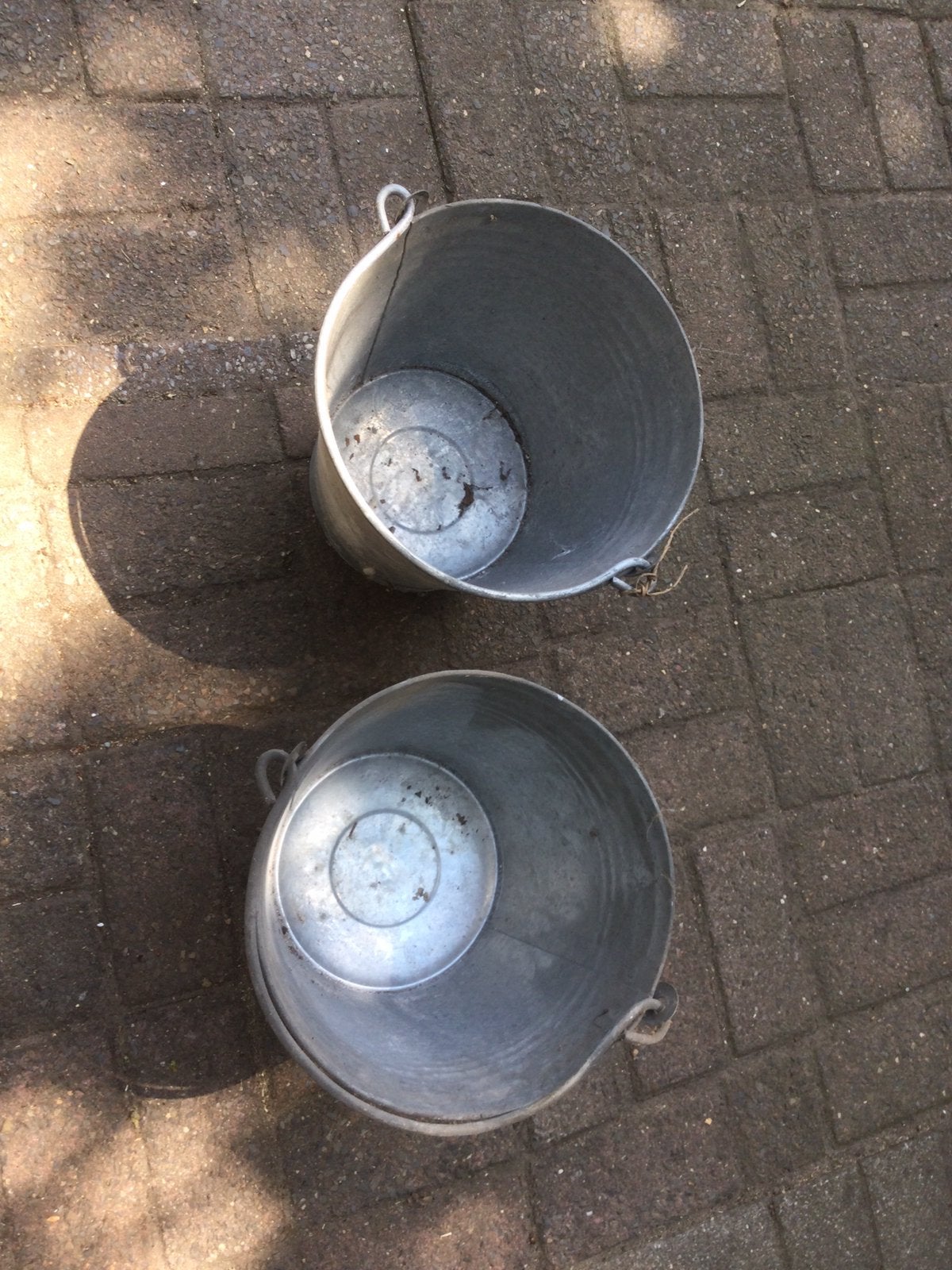 Nieuwe zinken emmers, Ophalen of Verzenden, Zo goed als nieuw