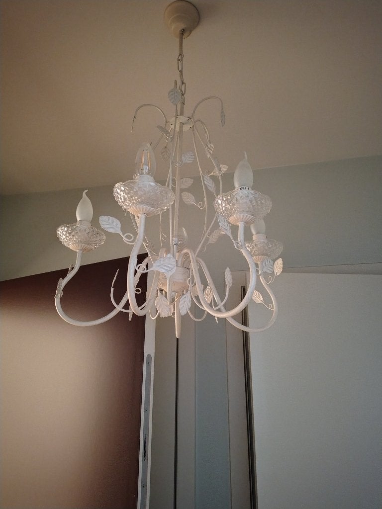 Luster, Maison & Meubles, Lampes | Lustres, Enlèvement, Comme neuf, Verre