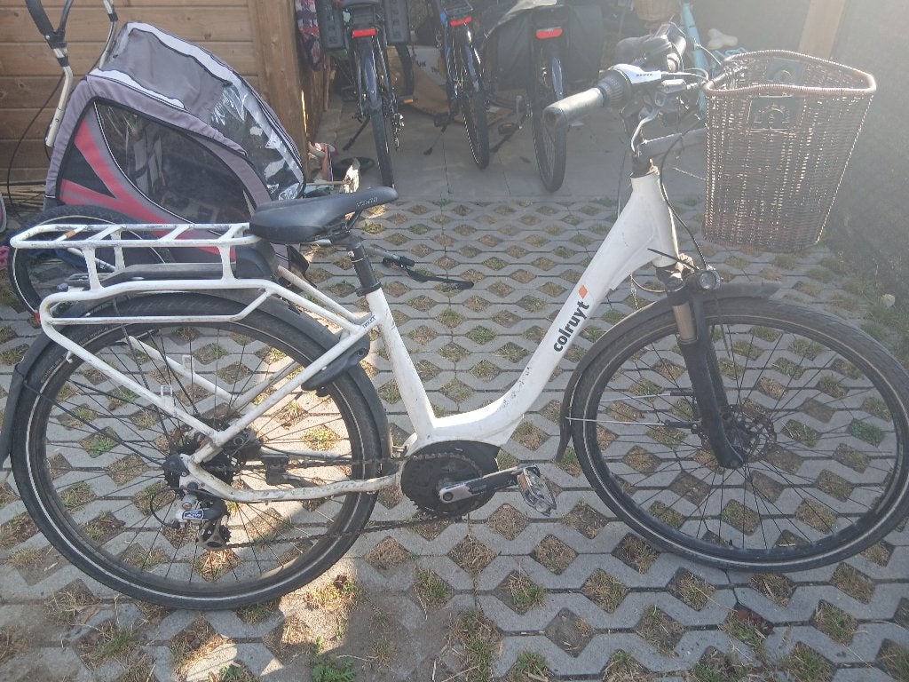 elektrische fiets bosch middenmotor en 2 batterijen, Enlèvement, Utilisé, 30 à 50 km par batterie