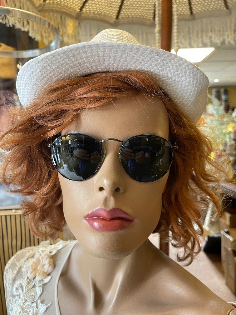 Vintage B&L Ray-Ban zonnebril Round Black edition W0608 R05, Enlèvement ou Envoi, Utilisé, Ray-Ban, Lunettes de soleil