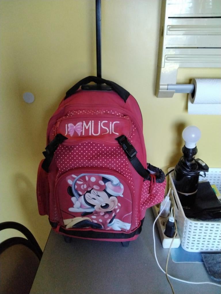 Mickey mouse trolly en handtas, Enlèvement