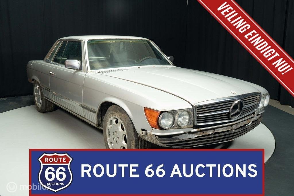 Mercedes-Benz 280 SLC | 1978 | Route 66 Auctions, Zwart, Mercedes-Benz, Bedrijf, Handgeschakeld