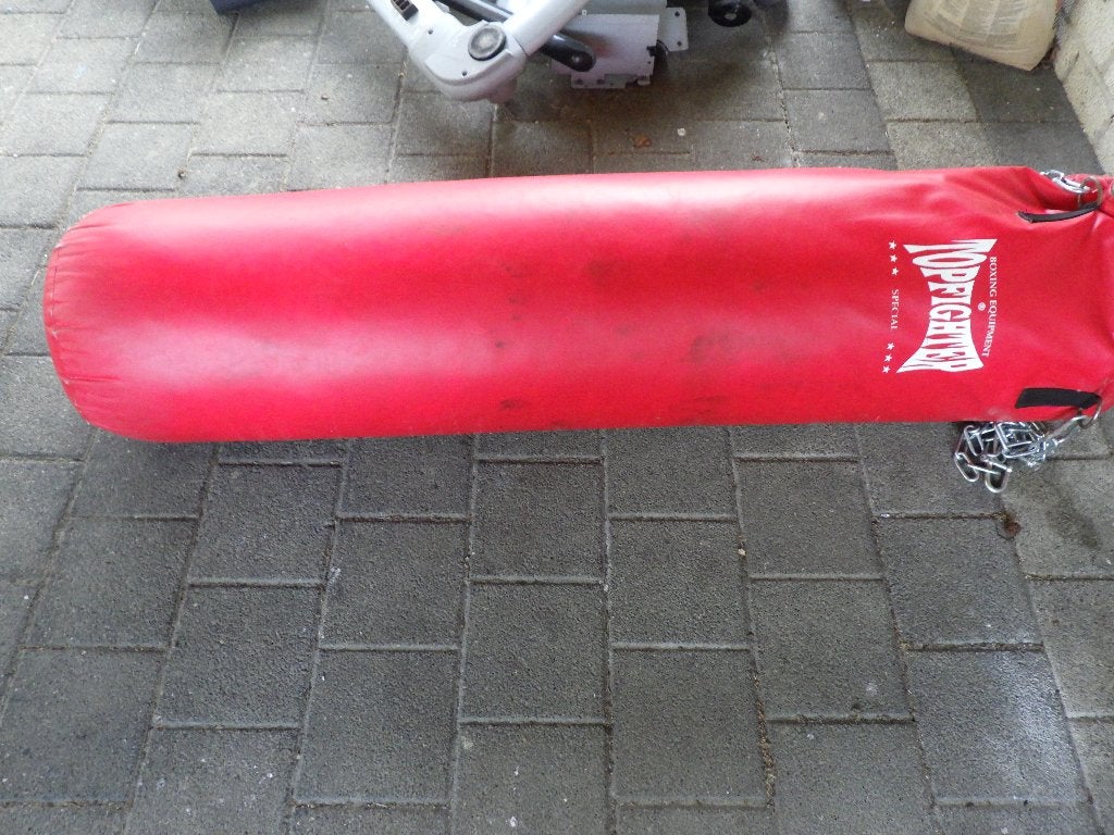 boksbal merk Topfighter rood, Enlèvement, Utilisé, Punching-ball