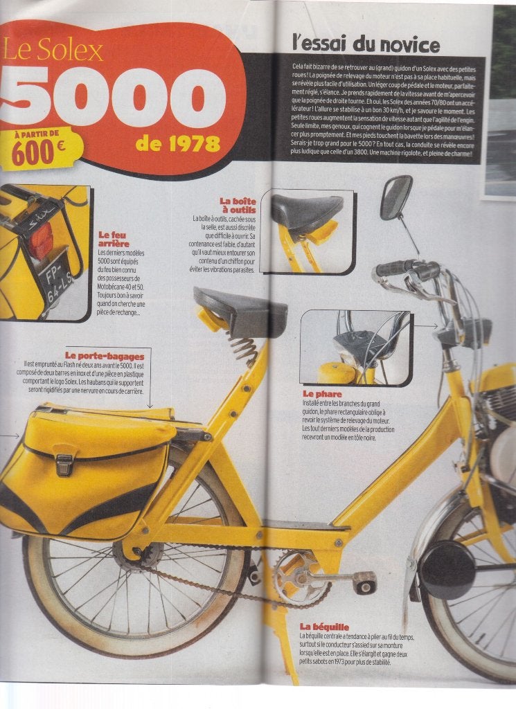 Cyclomoteur Solex 5000 voiture de collection, Envoi, Utilisé
