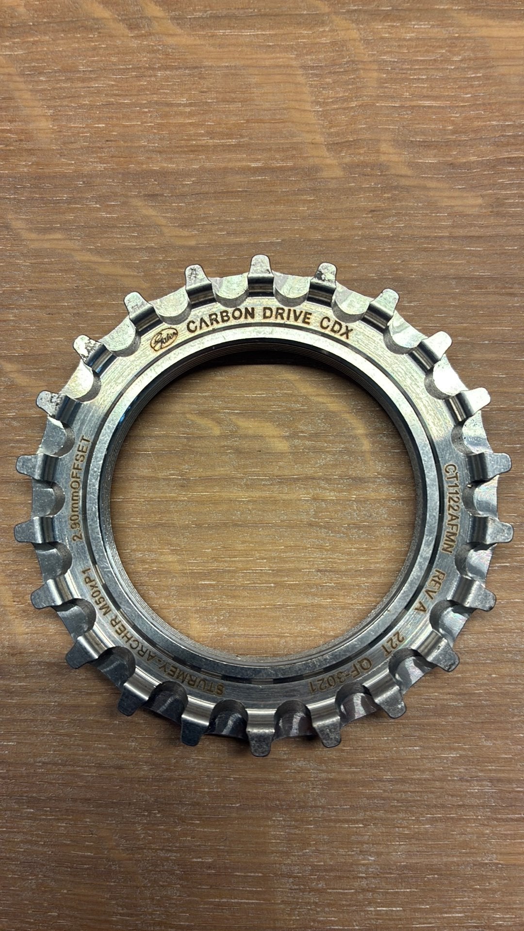 Gates carbon drive CDX 22T sprocket, Fietsen en Brommers, Verzenden, Nieuw, Elektrische fiets, Staal