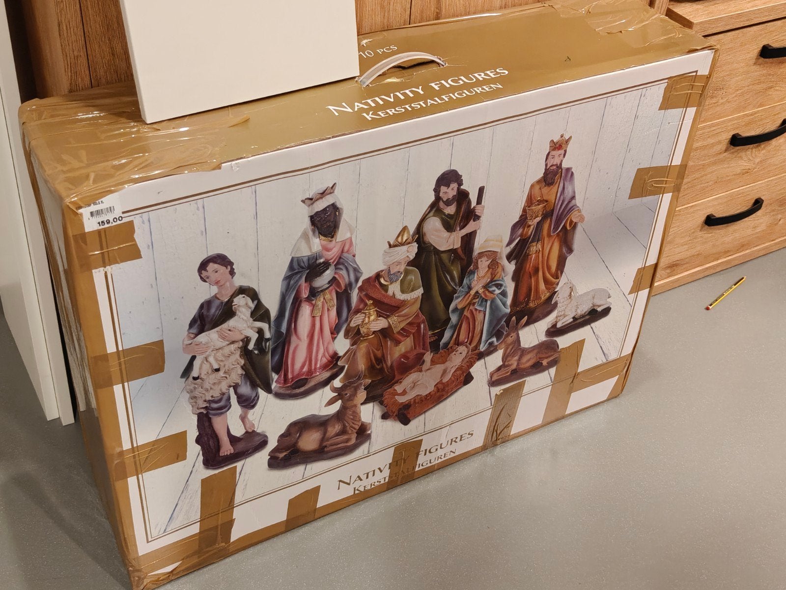 kerststal beelden, Ophalen