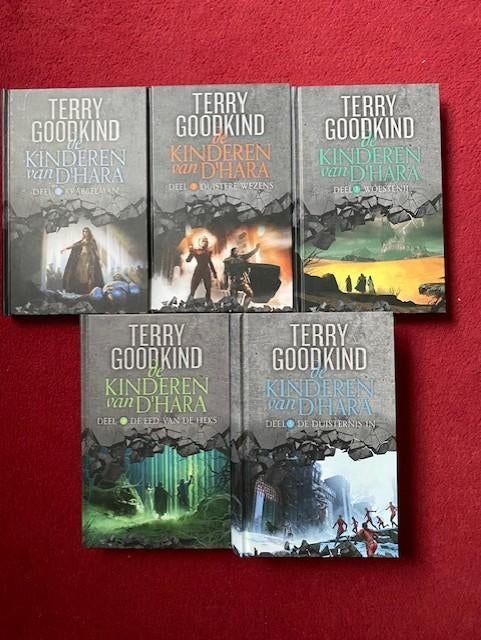 TERRY GOODKIND DE KINDEREN VAN D'HARA,DE COMPLETE SERIE IN N, Ophalen of Verzenden