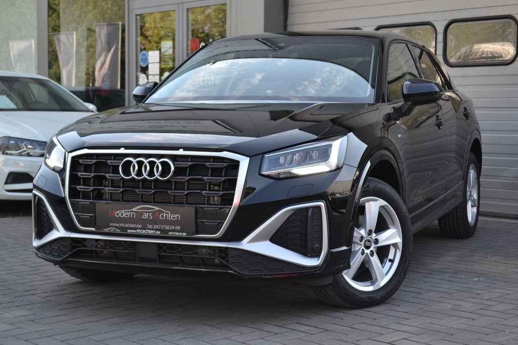 Audi Q2 35TFSi S-Line, S-Tronic, leder, navi. 13000km..., Auto's, Audi, 1380 kg, 4 cilinders, Lane Keeping Assist, Zwart