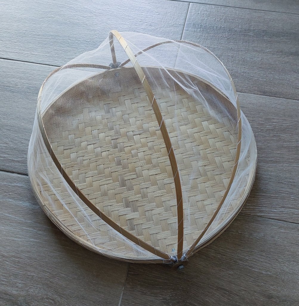 Plat en bambou anti-insectes, Neuf, Enlèvement ou Envoi, Plateau, Rond