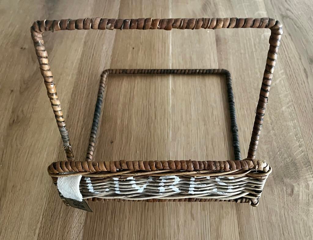 Boekstandaard boekrekje Livres Riviéra Maison rustic rattan, Huis en Inrichting, Ophalen of Verzenden, Zo goed als nieuw