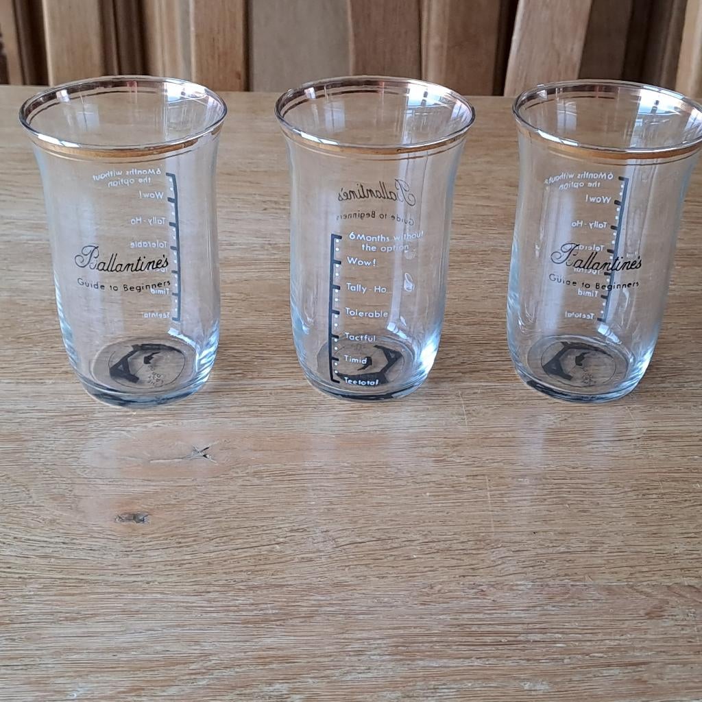 3 Whiskyglazen, Ophalen of Verzenden, Zo goed als nieuw, Overige typen