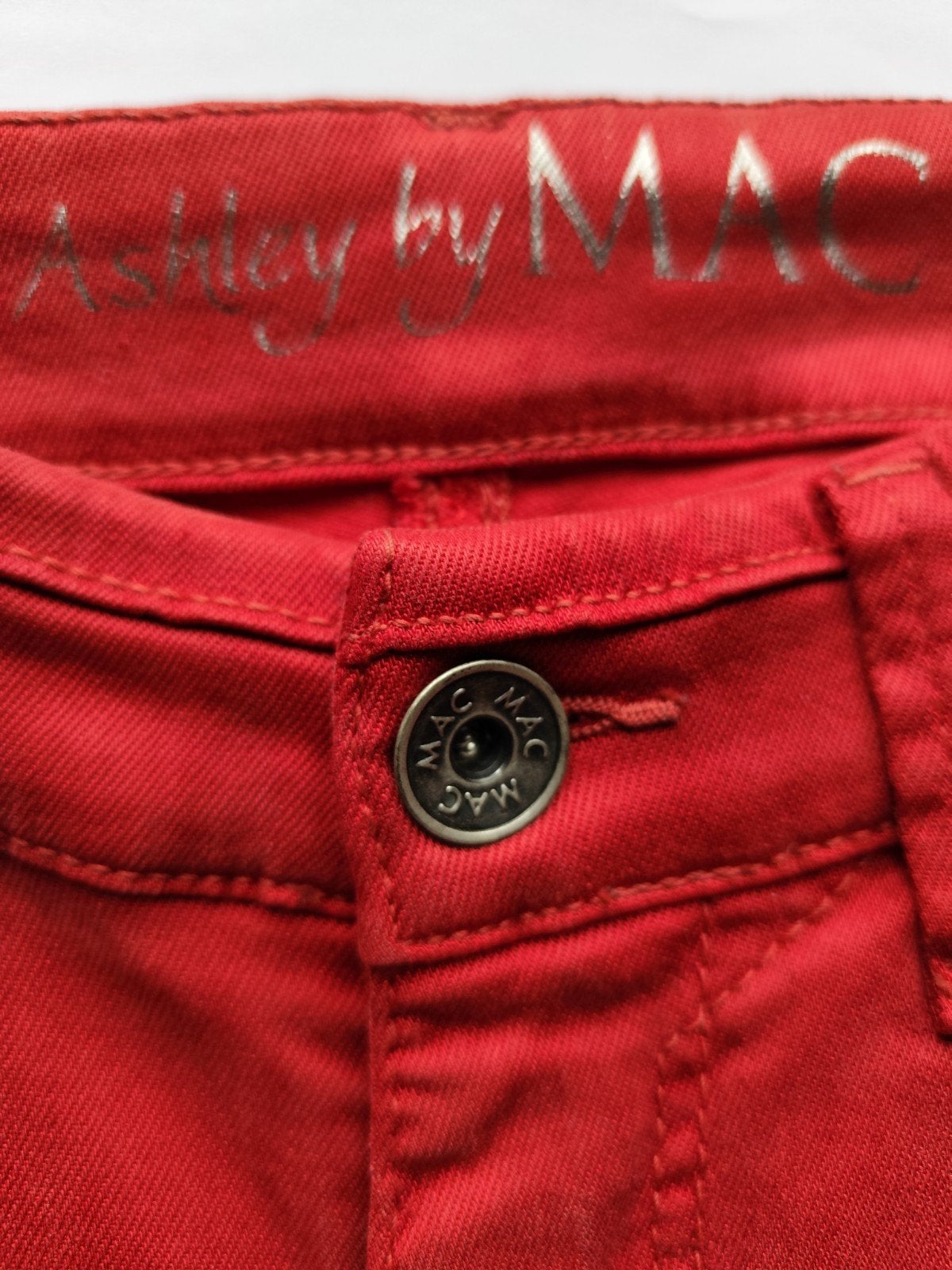 rood, broek MAC maat 38/40, met elastane, Ophalen of Verzenden, Maat 38/40 (M), Rood