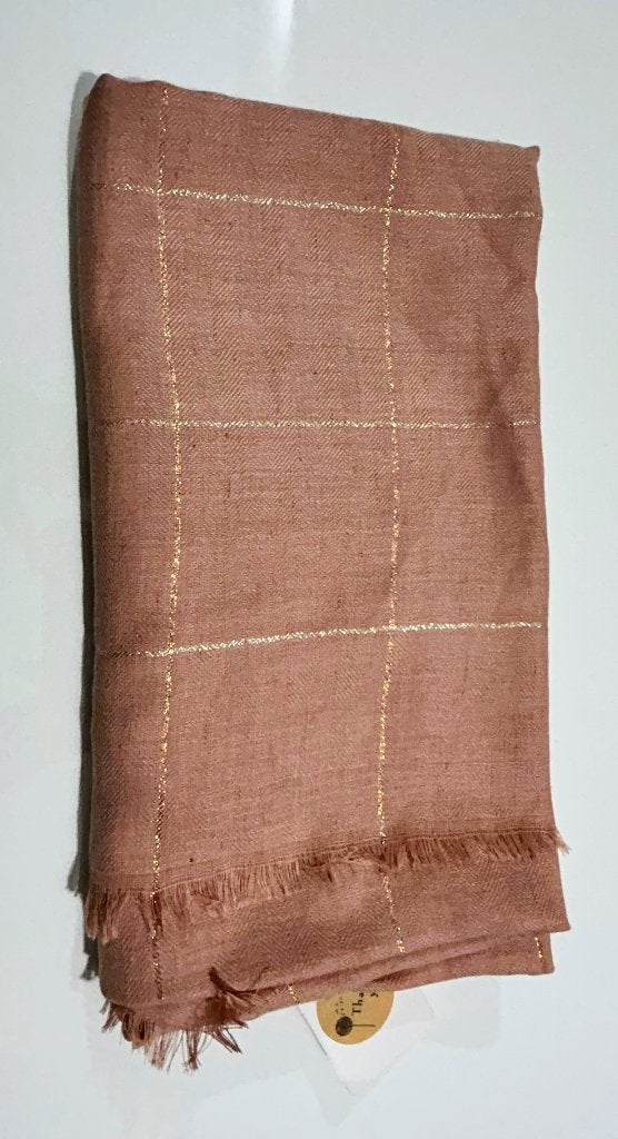 Zachtroze foulard met gouden strepen, Kleding | Dames, Mutsen, Sjaals en Handschoenen, Ophalen of Verzenden, Nieuw, Sjaal