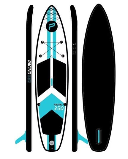 Pure iSUP Racing 350x79x15 cm turquoise/black, Enlèvement, Comme neuf