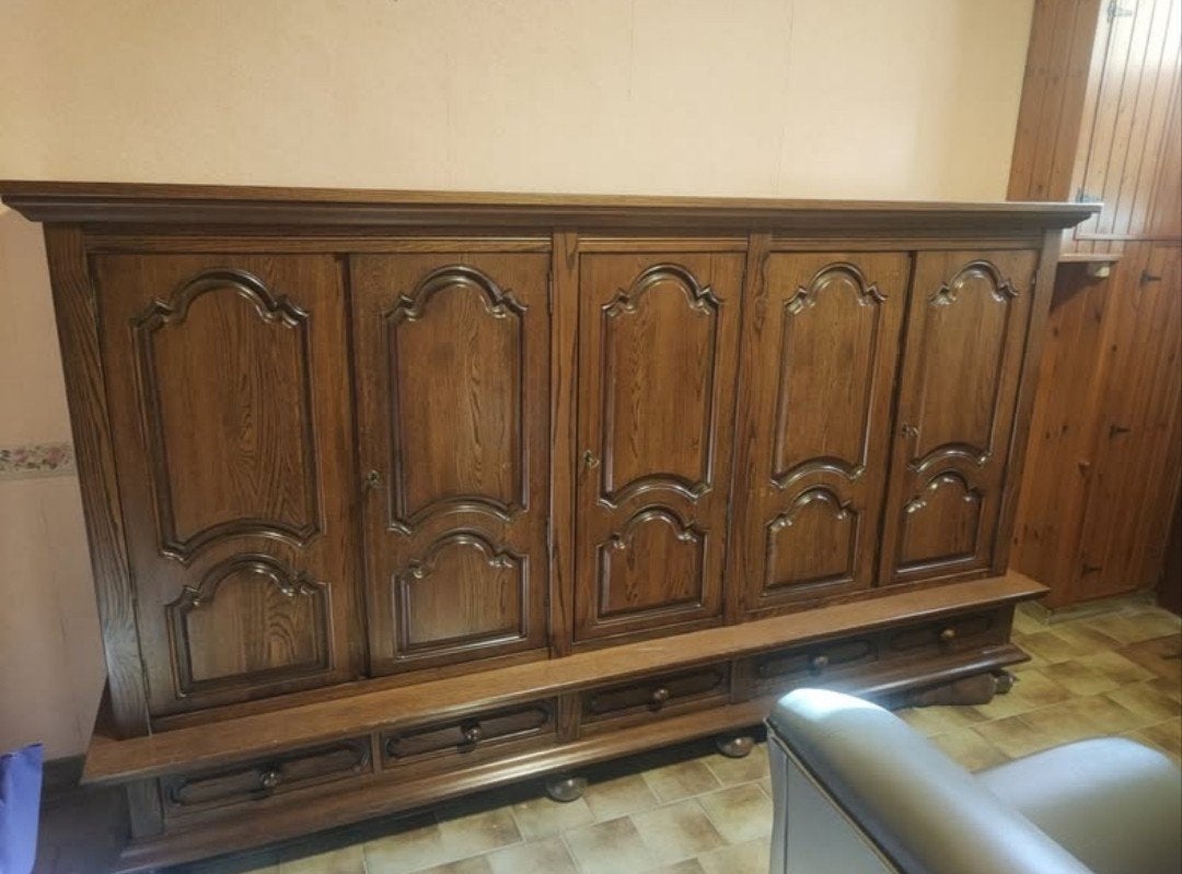 Dringend af te halen Gratis grote Houten kast, Huis en Inrichting, Ophalen