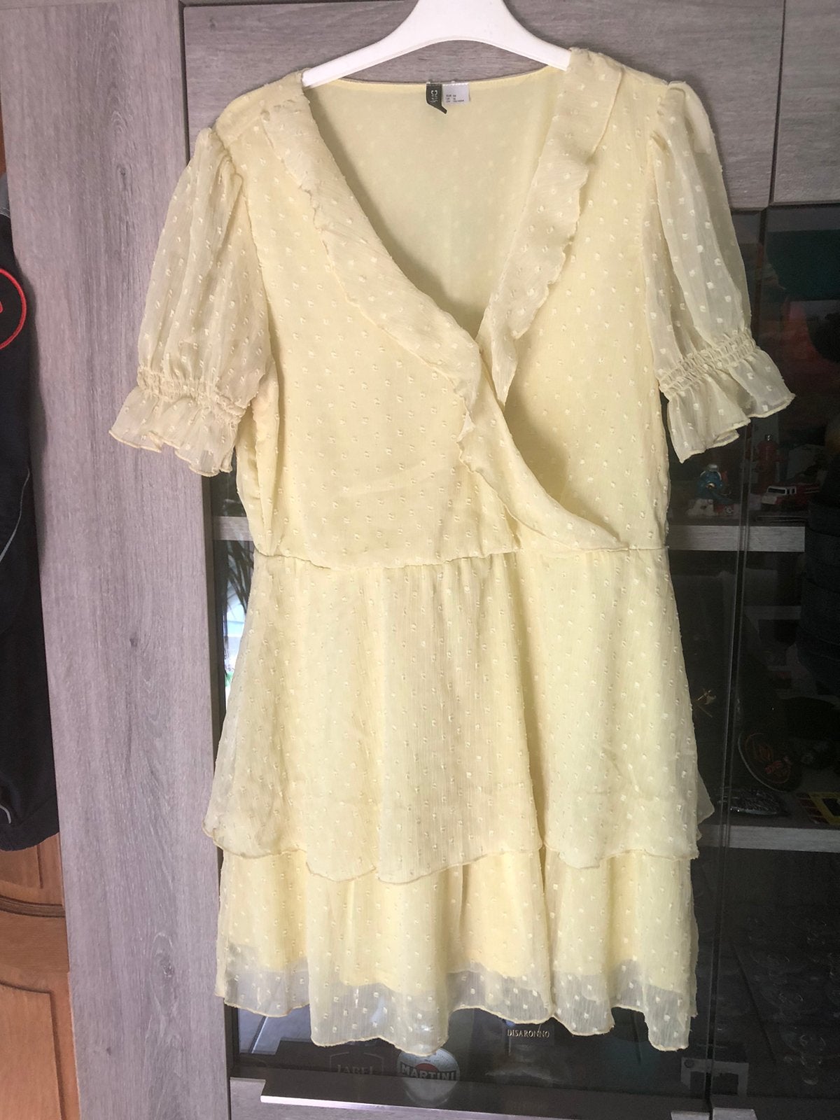 Geel kleedje maat 44, Enlèvement, Porté, Taille 42/44 (L), Jaune