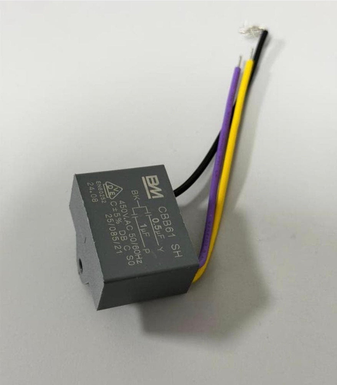 BM CBB61 Plafondventilator Condensator 0.5+1µF 450V nieuw, Hobby en Vrije tijd, Elektronica-componenten, Ophalen of Verzenden