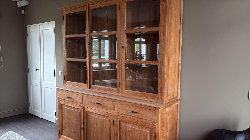 kast, Huis en Inrichting, Ophalen, 200 cm of meer, 150 tot 200 cm, Teakhout
