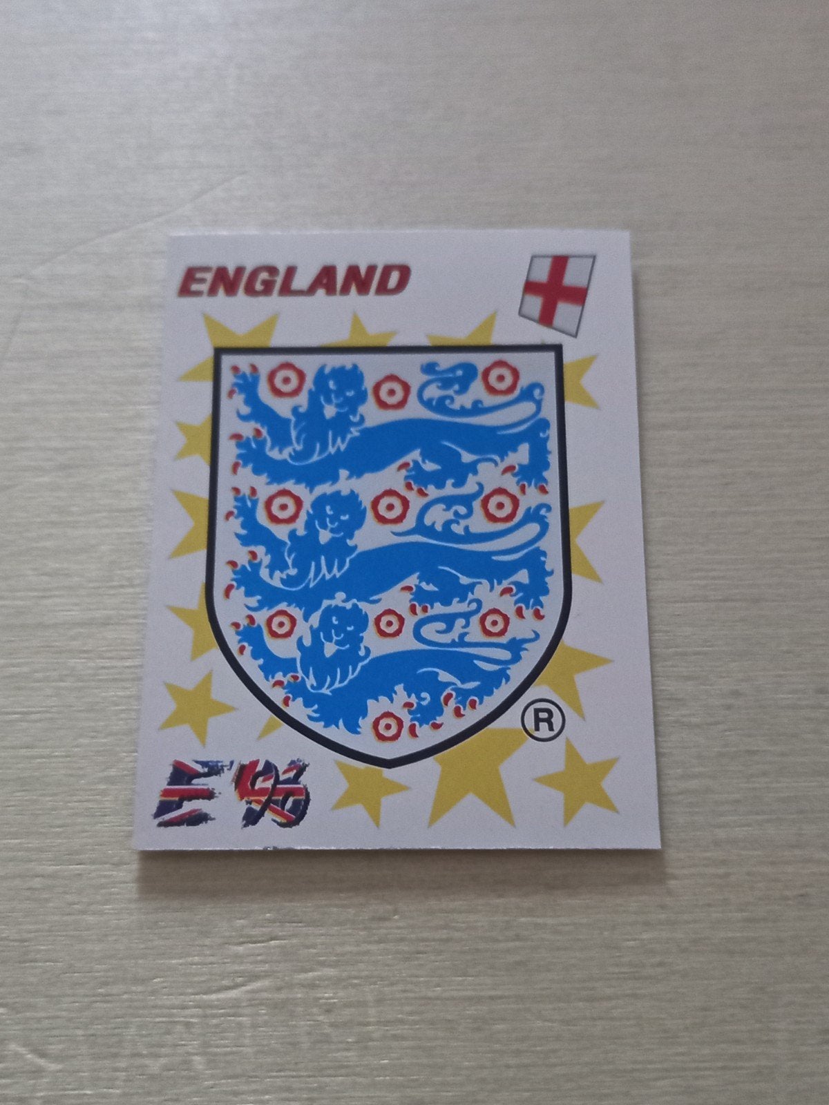 Panini Euro 96 - N 35 - Badge Angleterre, Enlèvement ou Envoi, Neuf, Autocollant