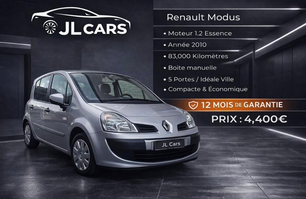 Renault modus 83.000km CT OK 12 mois de Garantie, Auto's, Bedrijf, 5 deurs, Modus, Handgeschakeld