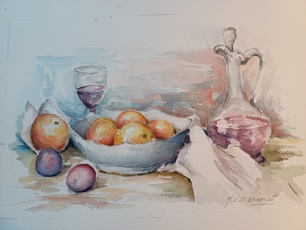 AQUARELLEN  M.VAN DEN BEMPT, Antiquités & Art, Art | Dessins & Photographie, Enlèvement ou Envoi, Dessin, Aquarelle, Fait main