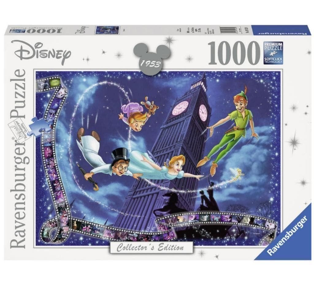 Peter Pan Puzzel - 1000 stukjes - Ravensburger Legpuzzel, Enlèvement ou Envoi, 500 à 1500 pièces, Neuf, Puzzle