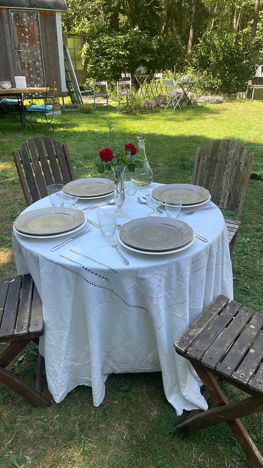 Compleet gedekte tafel servies, Ophalen, Zo goed als nieuw, Bord(en)