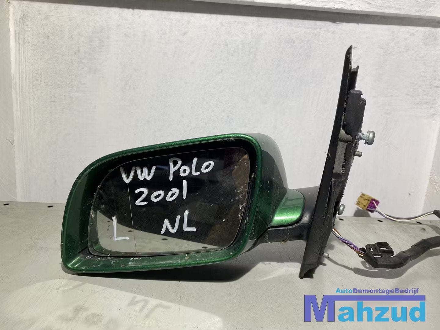 VW POLO 9N Links linker spiegel groen LA6S, Fabrikant BV, Gebruikt, Info@fabrikant.eu, Fabrikantstraat 1
1000 AA  Amsterdam, NL