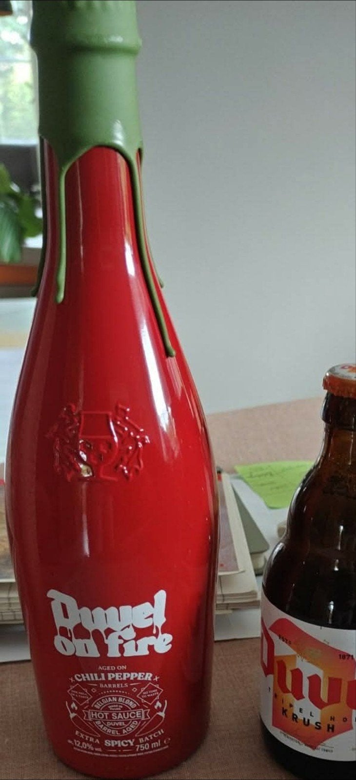 Duvel on fire fles, Ophalen, Duvel