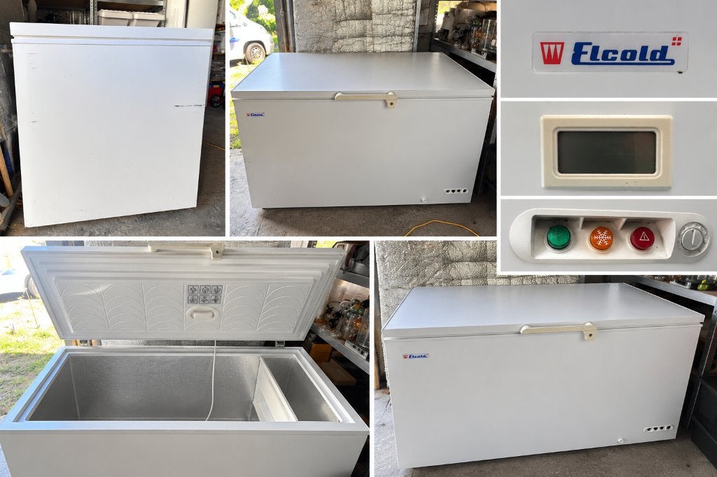 Grote Elcold diepvrieskist – professioneel model, Congélateur, 90 cm ou plus, 85 à 120 cm, Comme neuf