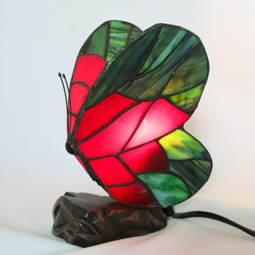 Lampe papillon Tiffany, Enlèvement ou Envoi, Métal