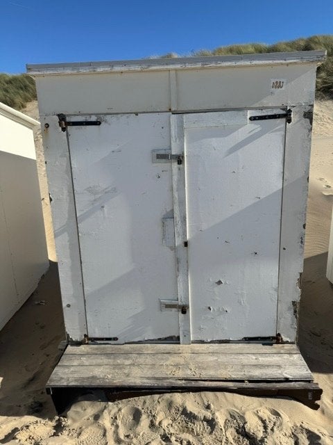 strandcabine, Ophalen, Gebruikt