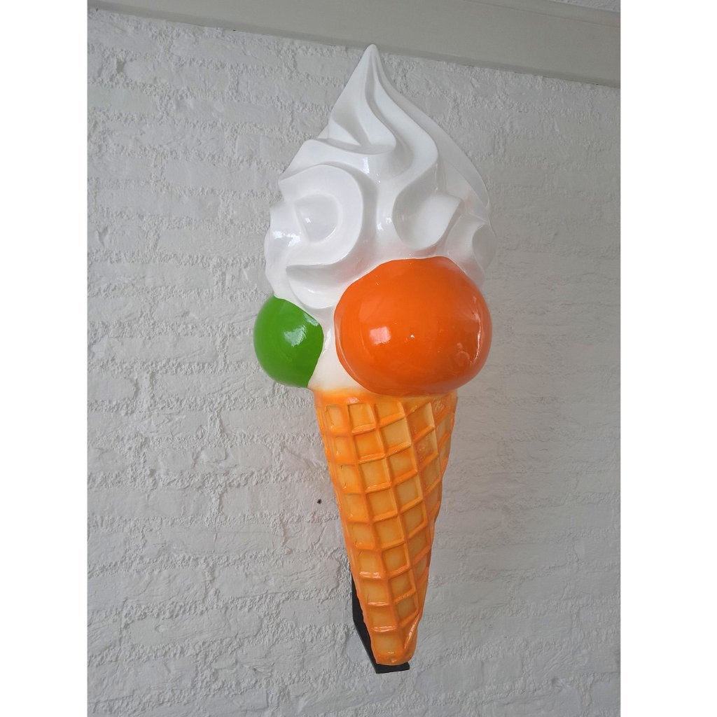 Reclame ijsje schepijsje 90 cm - gevelijsje 3 bol schepijs, Ophalen, Nieuw