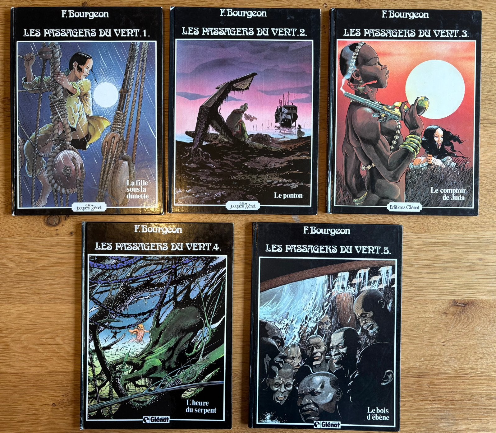 Bourgeon – Passagers du Vent tomes 1 à 5, Livres, BD, Enlèvement ou Envoi