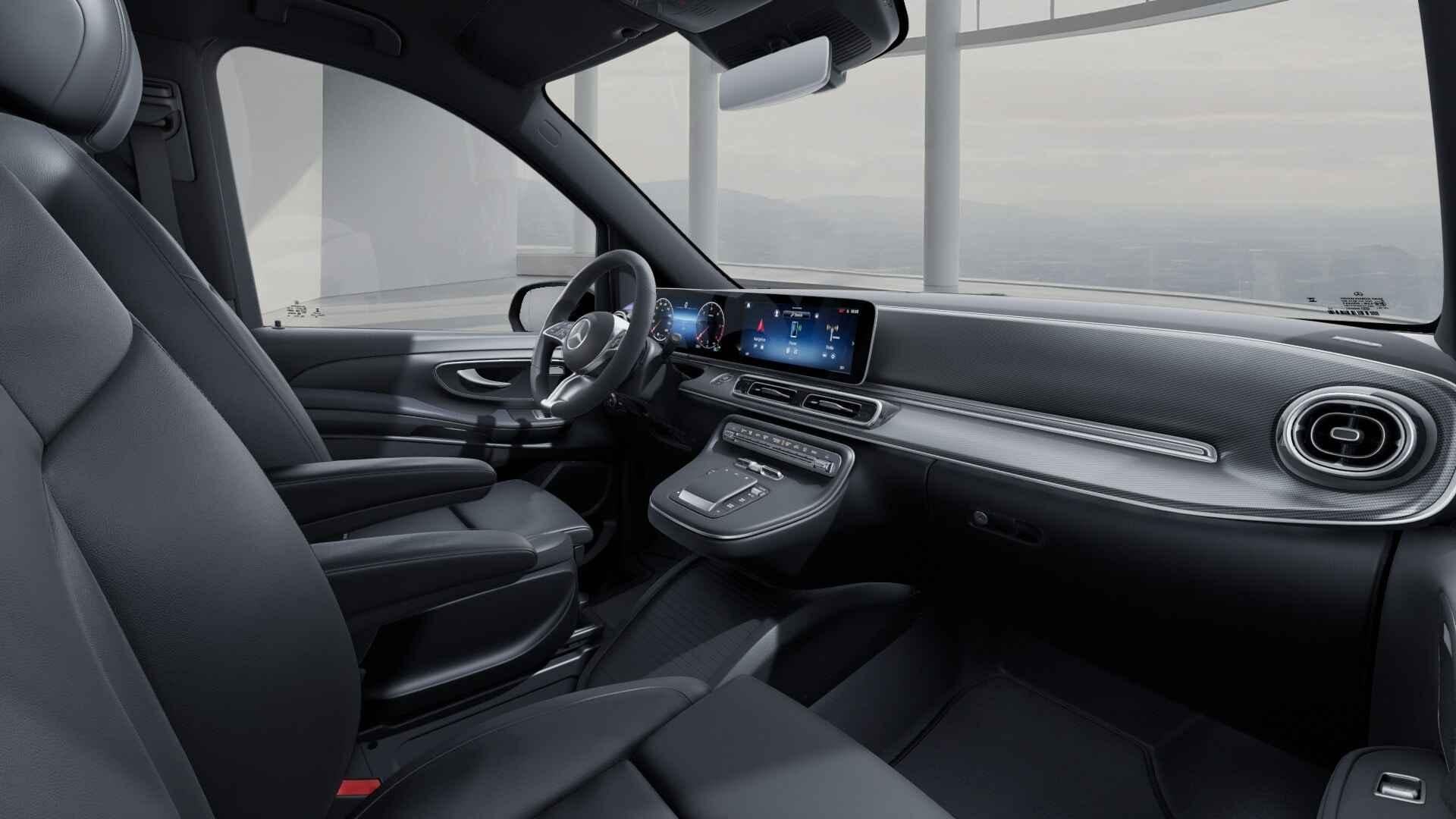 Mercedes-Benz V-Klasse 300 d L2 9G-TRONIC Avantgarde | Licht, Auto's, Gebruikt, Zwart, 2000 kg, 237 pk