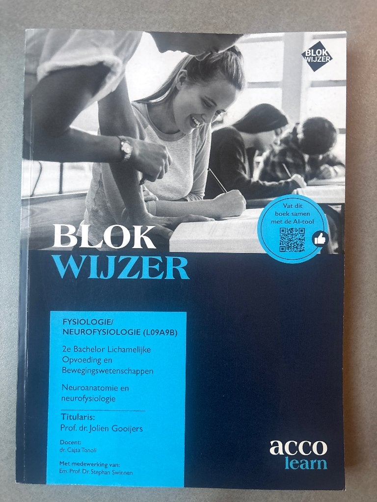 Neuroanatomie en neurofysiologie, Ophalen of Verzenden, Zo goed als nieuw, Acco