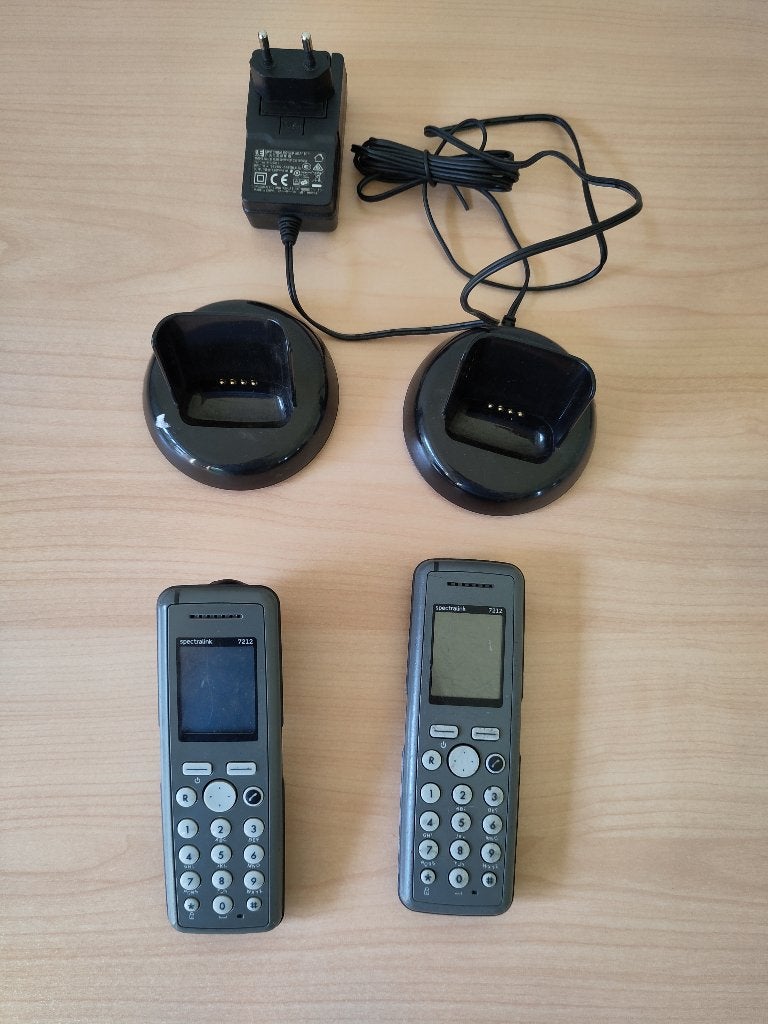 Spectralink 7212 DECT telefoons (2x), Telecommunicatie, Ophalen, Gebruikt, 2 handsets