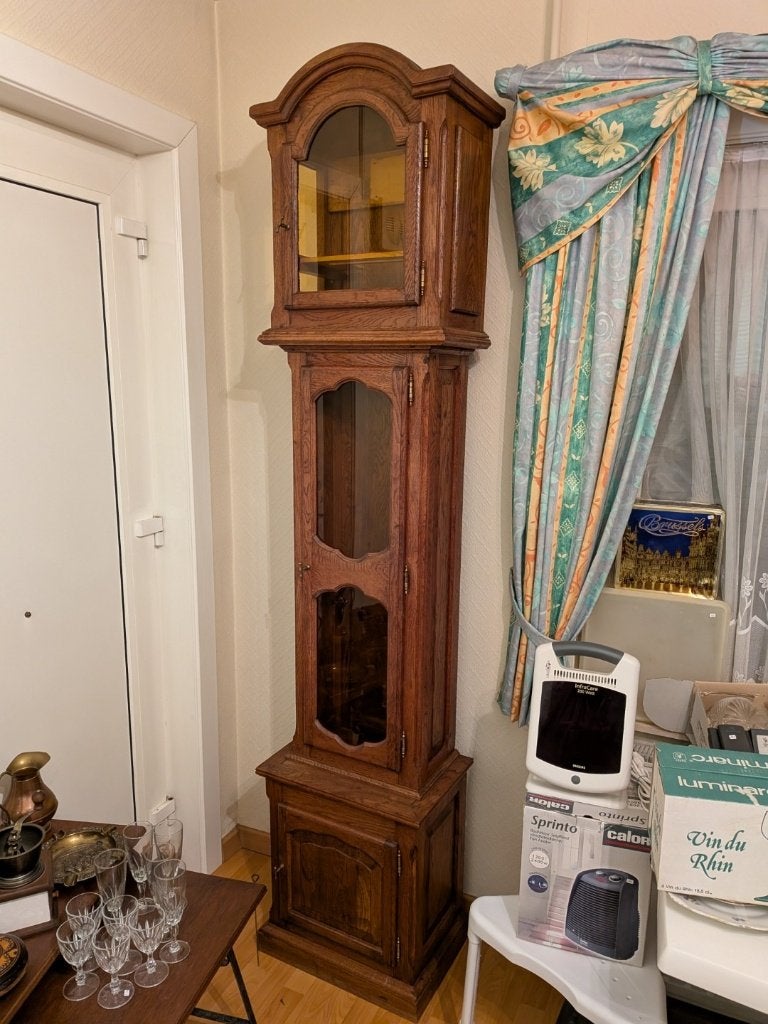 Colonne en chêne massif pour horloge debout (sans insert), Maison & Meubles, Horloge sur pied, Vintage, Comme neuf, Enlèvement
