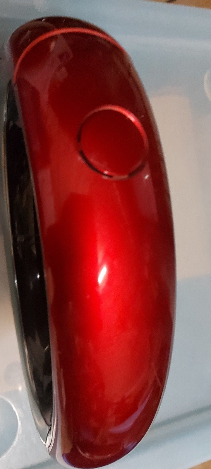 Téléphone fixe rouge brillant moderne, Télécoms
