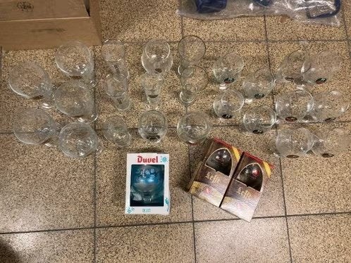 collectie bierglazen, Verzamelen, Biermerken, Ophalen, Zo goed als nieuw, Glas of Glazen, Overige merken