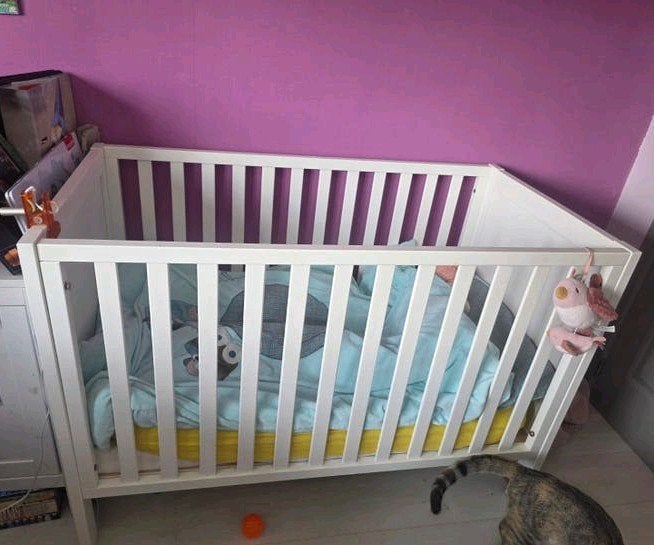 Baby bed, Kinderen en Baby's, Babywiegjes en Ledikanten, Ophalen, Gebruikt, Ledikant