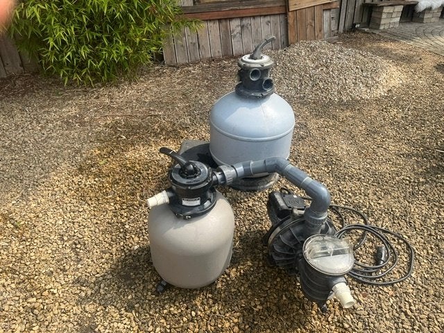 zandfilters met pomp, Ophalen, Gebruikt, Zwembadpomp