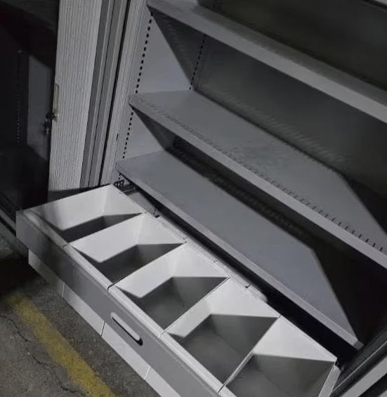 Armoire métallique avec tiroirs et bac de rangement, Enlèvement ou Envoi, Comme neuf