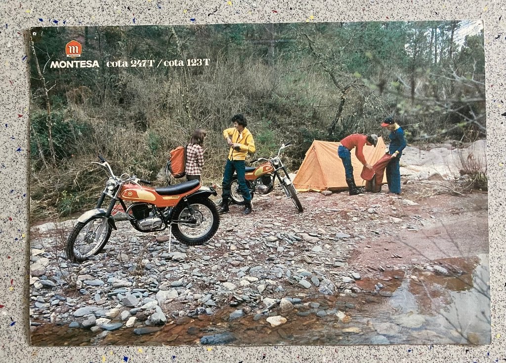 Brochure Montesa Cota 247T/Cota 123T des années 1970, Envoi, Comme neuf, Marque ou Modèle