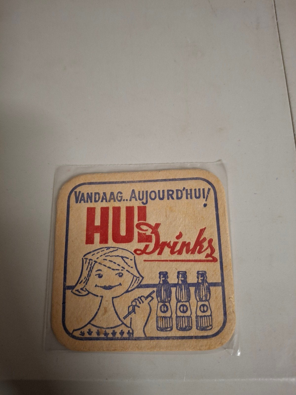 Vieux tapis à bière Hul Merelbeke, Enlèvement ou Envoi