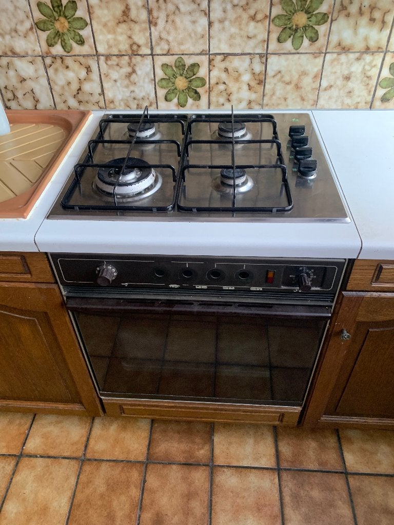 Gas kookplaat Zanussi, Elektronische apparatuur, Kookplaten, Ophalen, 4 kookzones, Zo goed als nieuw, Inbouw