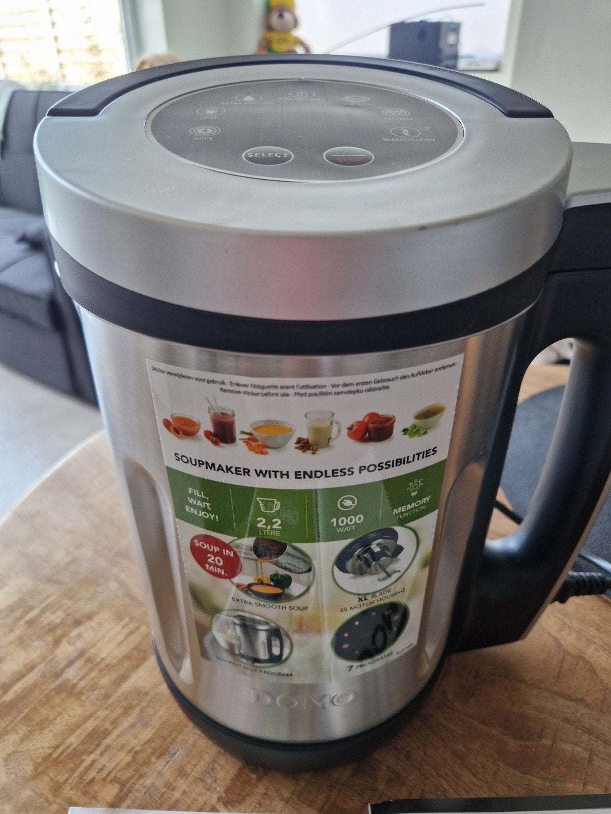 DOMO SoupMaker DO716BL - nooit gebruikt, Electroménager, Enlèvement, Neuf, Mélangeur de soupe